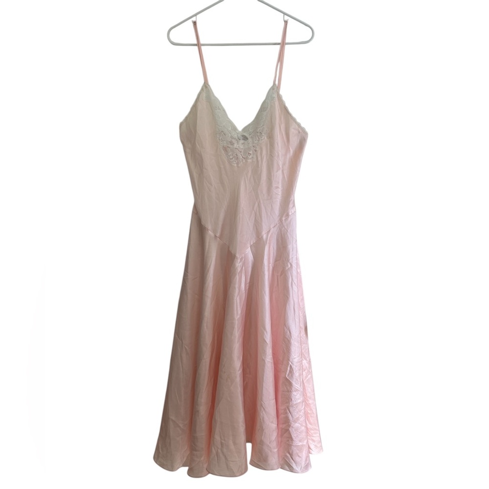 Vintage Pink Peach Vanity Fair Etienne Night Slip Wedding Nightgown slip dress